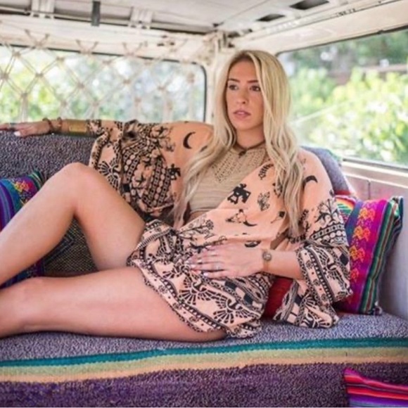 Spell Other - Spell And The Gypsy Thunderbird Totem Short Kimono